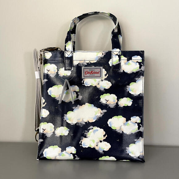 Cath Kidston Colorful Clouds Crossbody Book Bag/Tote NWT - Picture 1 of 6